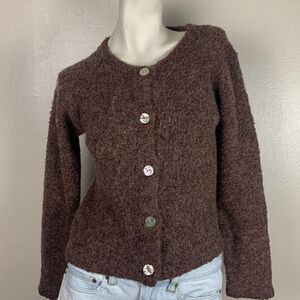 ISFA & co. Button down sweater s small xs cardigan